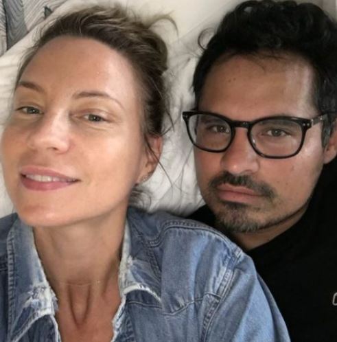 Brie Shaffer with her husband Michael Pena